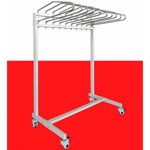 Chinese wholesale Air Shower -<br />
 Garment Style Mobile 10 Arm Lead Apron Rack - Golden Door